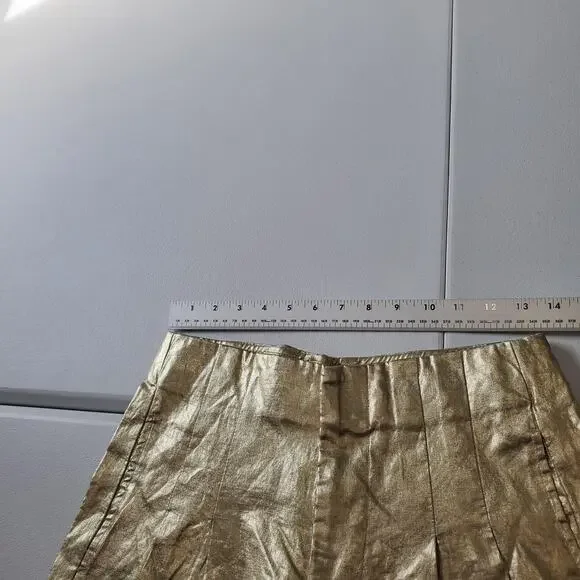 Lanhtropy Culotte Pants Metallic Gold - Picture 7 of 11